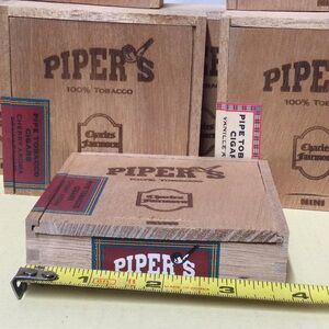 New 8 Empty Wood cigar boxes